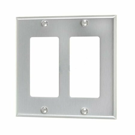 AMERICAN IMAGINATIONS Rectangle Stainless Steel Electrical Switch Plate Stainless Steel AI-37056